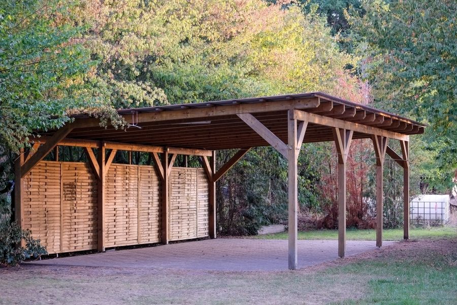 Outdoor pergola living area built by Newcastle Pergolas