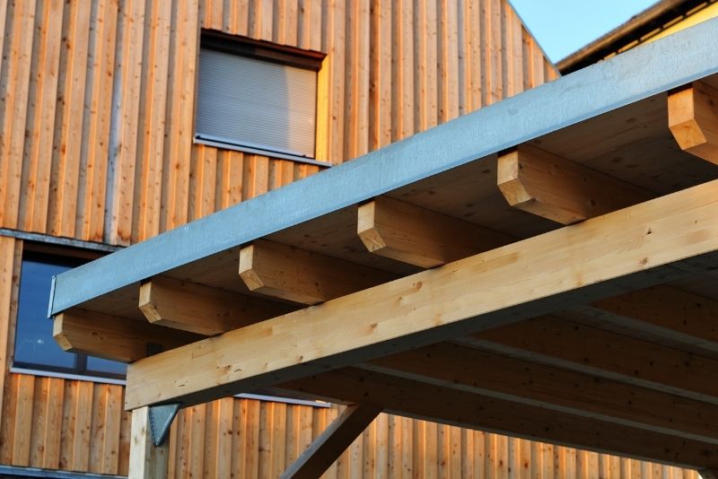 Newcastle Pergolas timber frame construction for a residential property