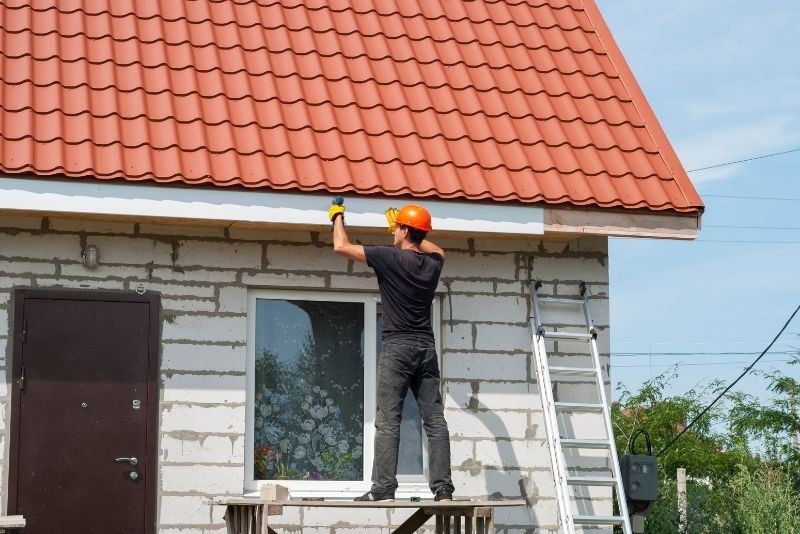 fixing house roof eaves done by Newcastle Pergolas